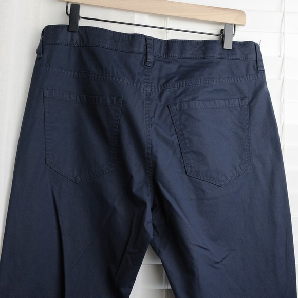 Weatherproof Chino Pants Mens 34x30 Navy Blue Zipper Pocket - Picture 6 of 9